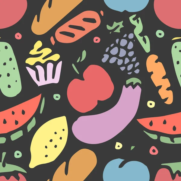 Kusursuz yemek kalıbı. Karalama yemek arkaplanı çiz