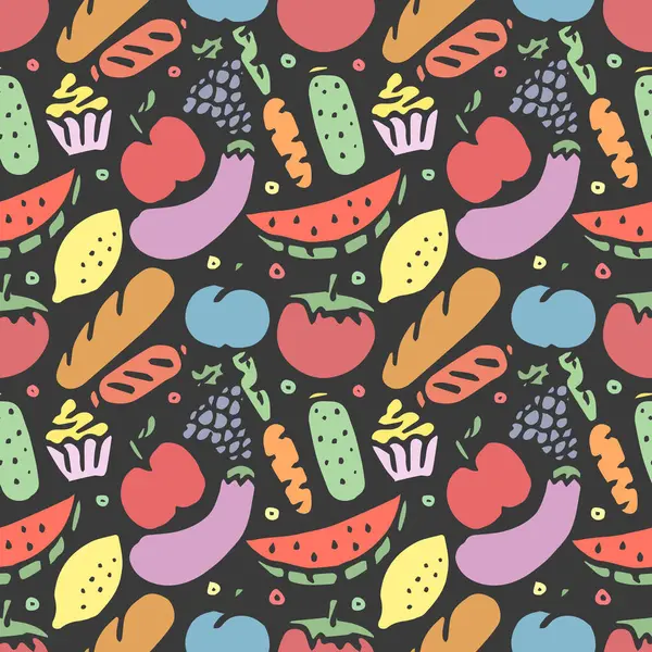 Kusursuz yemek kalıbı. Karalama yemek arkaplanı çiz