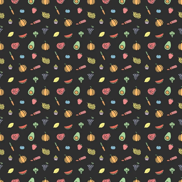 Kusursuz yemek kalıbı. Karalama yemek arkaplanı çiz