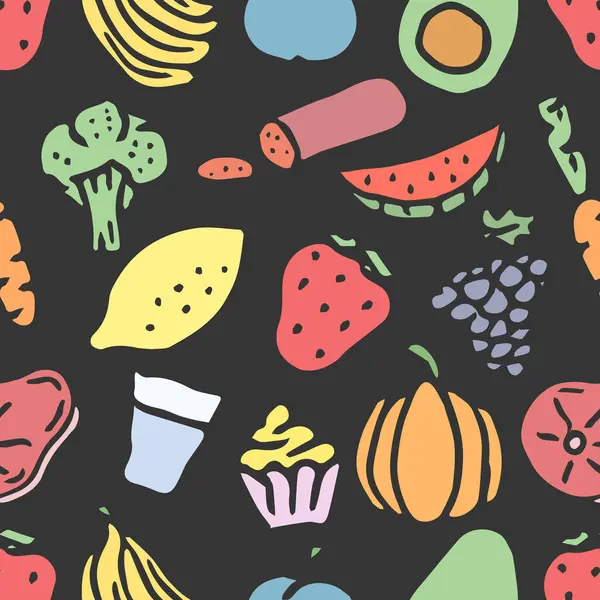 Kusursuz yemek kalıbı. Karalama yemek arkaplanı çiz