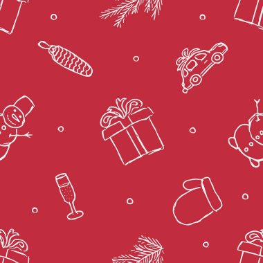 Kusursuz Noel şablonu. Yeni yıl arkaplanı