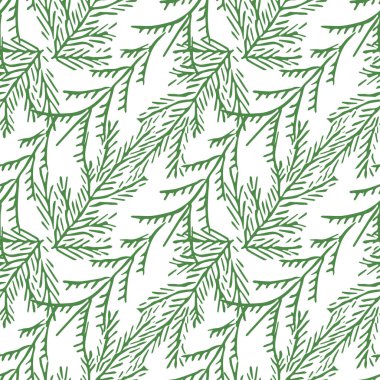 Kusursuz noel ağacı deseni. Yeni yıl geçmişi. Noel ağacıyla karalama çizimi