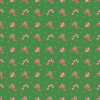 Kusursuz Noel şablonu. Yeni yıl geçmişi. Noel simgeleriyle karalama çizimi