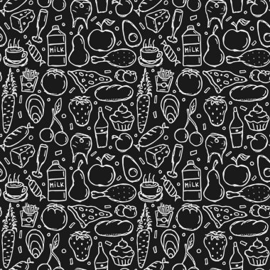 Kusursuz yemek kalıbı. Karalama yemek arka planı