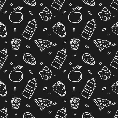 Kusursuz yemek kalıbı. Karalama yemek arka planı