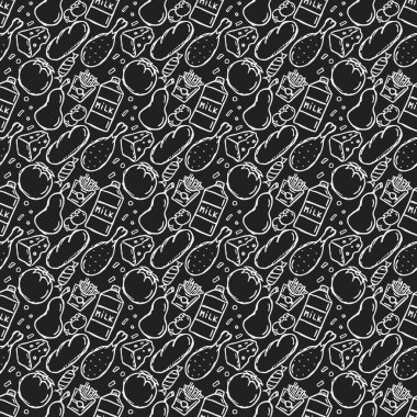 Kusursuz yemek kalıbı. Karalama yemek arka planı