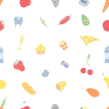 Kusursuz yemek kalıbı. Karalama yemek arka planı