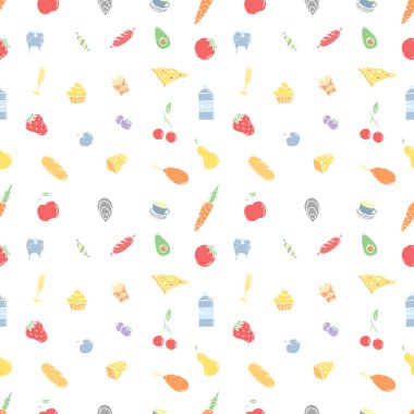 Kusursuz yemek kalıbı. Karalama yemek arka planı