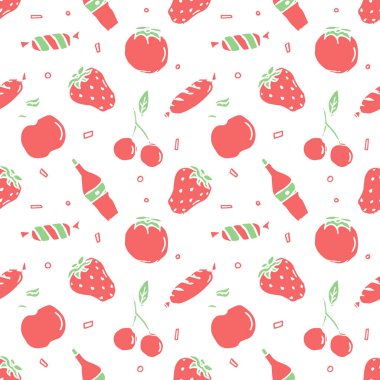 Kusursuz yemek kalıbı. Karalama yemek arka planı