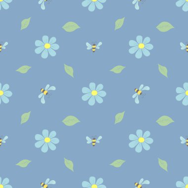 Bahar çiçeği deseni. Çiçeklerle kusursuz desen