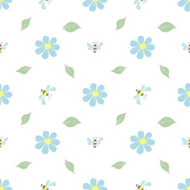 Bahar çiçeği deseni. Çiçeklerle kusursuz desen