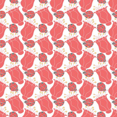 Bahar çiçeği deseni. Çiçeklerle kusursuz desen