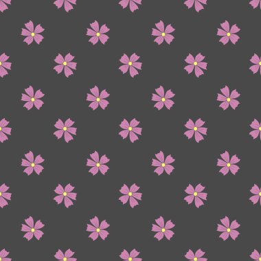 Bahar çiçeği deseni. Çiçeklerle kusursuz desen