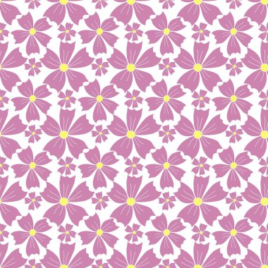 Bahar çiçeği deseni. Çiçeklerle kusursuz desen