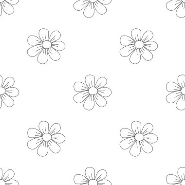 Bahar çiçeği deseni. Çiçeklerle kusursuz desen