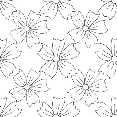 Bahar çiçeği deseni. Çiçeklerle kusursuz desen