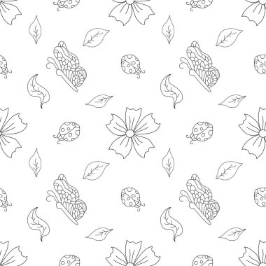 Bahar çiçeği deseni. Çiçeklerle kusursuz desen