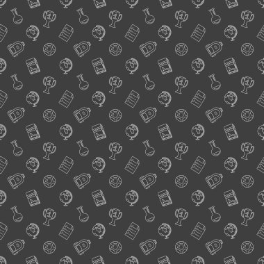 Kusursuz bir okul modeli. El çizimi karalama okulu geçmişi. Eğitim illüstrasyonu