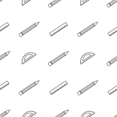 Kusursuz bir okul modeli. El çizimi karalama okulu geçmişi.