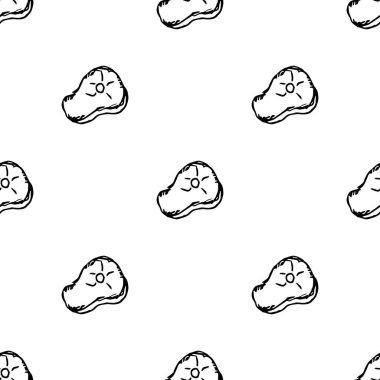 Kusursuz biftek deseni. Çizilmiş et arkaplanı