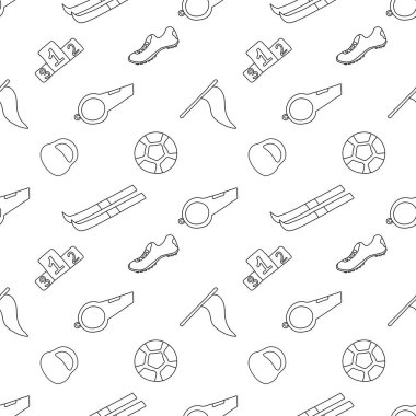 Kusursuz bir spor modeli. Spor simgeleriyle arkaplan