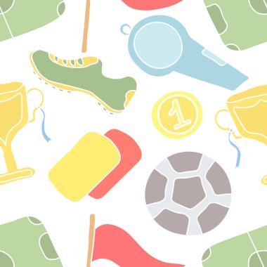 Kusursuz bir spor modeli. Spor simgeleriyle arkaplan