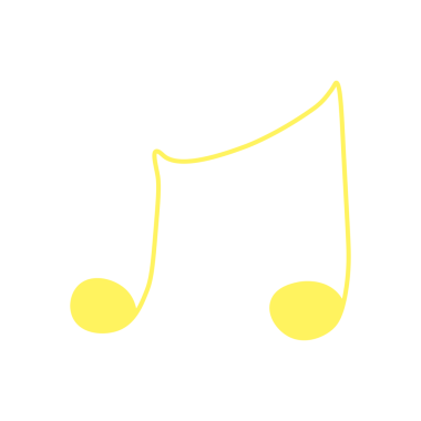 bir müzik notası çizgi film simgesi