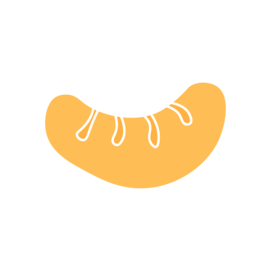 bir mandalina karikatür simgesi