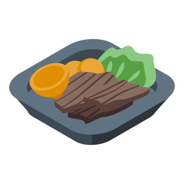 El Salvador et ikonu izometrik vektörü. Amerika seyahati. Bayrak kenarı