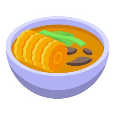 El Salvador çorba ikonu izometrik vektörü. Amerika 'yı gez. Harita bayrağı