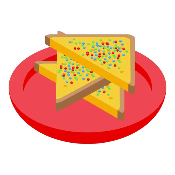 Candy Snack Icône Vecteur Isométrique Nourriture Australienne Menu Voyage — Image vectorielle