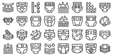 Yetişkin bezi simgeleri ana hatları belirler. Tabaka altlığı. Yatak kumaşı