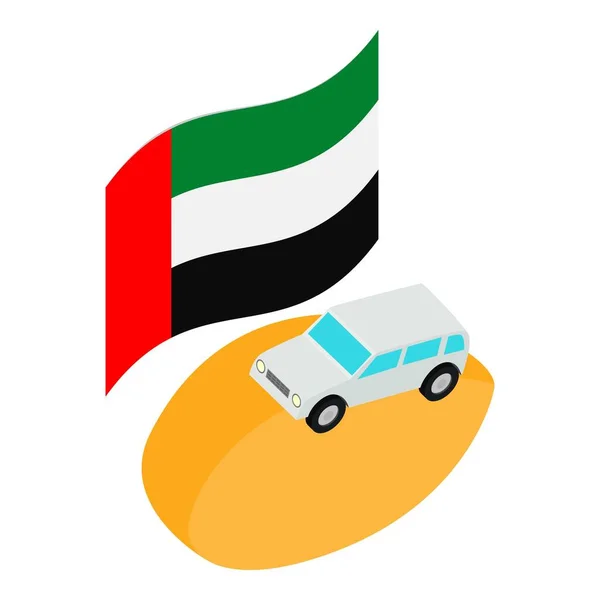 Εικονίδιο Αντίληψης Uae Ισομετρικό Διάνυσμα Ενωμένοι Άραβες Μιμείται Σημαία Και — Διανυσματικό Αρχείο