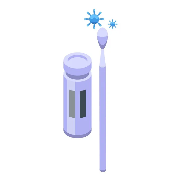 Covid Test Stick Symbol Isometrischen Vektor Krankenhaus Gesundheit Medizinische Klinik — Stockvektor