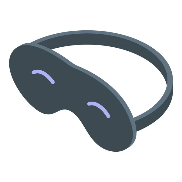 Ikona Spící Masky Izometrický Vektor Špunt Uší Ochrana Proti Hluku — Stockový vektor