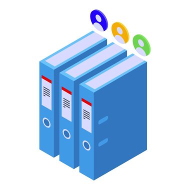 Cms geliştirme dizini ikon izometrik vektörü. Web tasarımı. Web sitesi yazılımı