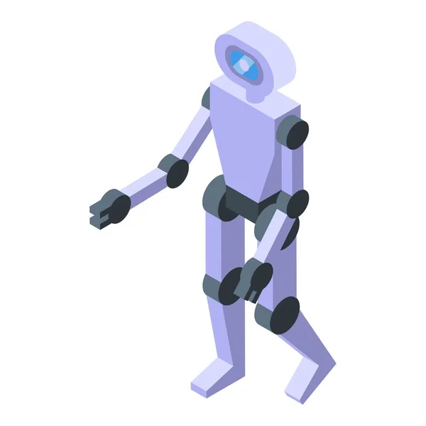 Εικονίδιο Ρομπότ Ισομετρικό Διάνυσμα Σχεδιασμός Ιστοσελίδων Περιεχόμενο Εμπορίας — Διανυσματικό Αρχείο