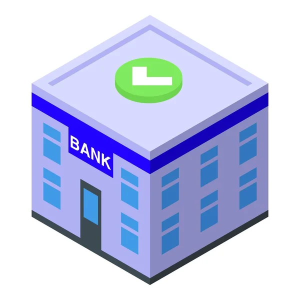 Ícone Banco Dinheiro Vetor Isométrico Dinheiro Passivo Computador Trabalho — Vetor de Stock