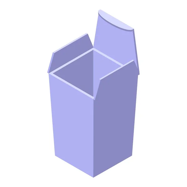 Snack Box Ikon Isometrisk Vektor Chip Paket Påsförpackning — Stock vektor