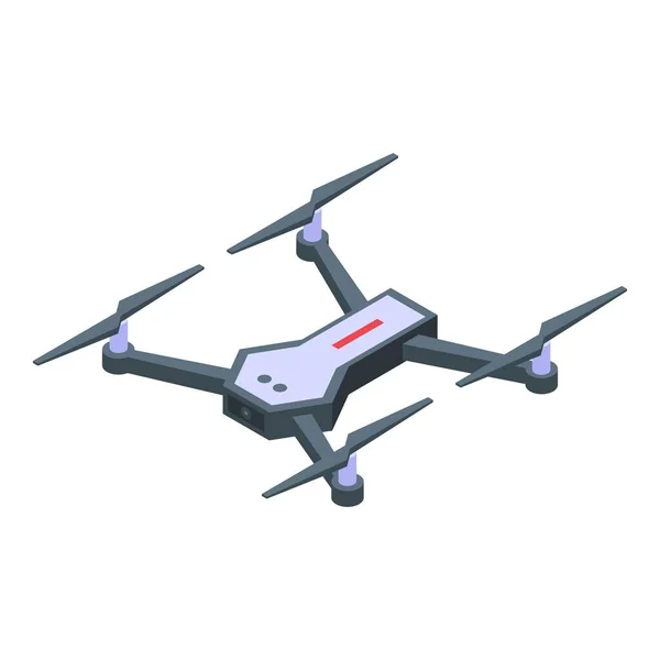 Ikona Drona Wektor Izometryczny Nagranie Powietrza Przyszły Pilot — Wektor stockowy
