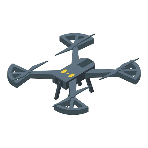Ikona Drona Kamery Wektor Izometryczny Nagranie Powietrza Nieruchomości — Wektor stockowy
