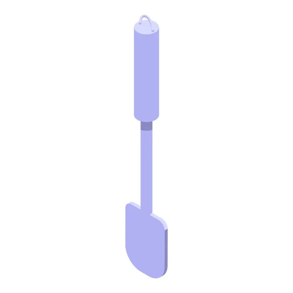 Steel Spatula Icon Isometric Vector Spoon Baking Cutlery Tool — Stock Vector