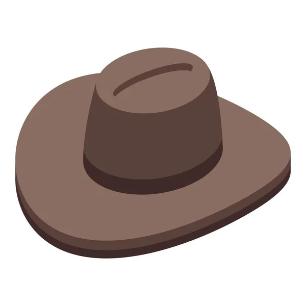 Cowboy Καπέλο Εικονίδιο Ισομετρική Διάνυσμα Δυτική Έρημος Δυτική — Διανυσματικό Αρχείο
