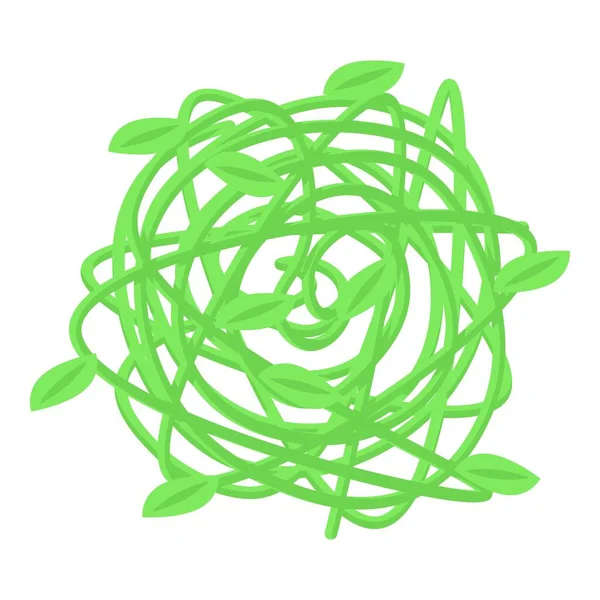 Ikona Zelené Trávy Izometrický Vektor Pouštní Ples Větrná Elektrárna — Stockový vektor