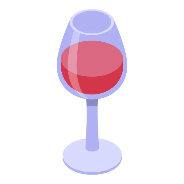 Sabroso Icono Del Vino Vector Isométrico Sabor Alcohol Bebe Salud — Vector de stock