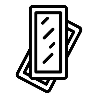 Epilatör çubuk ikon ana hatları vektörü. Saç cilası. Aroma dekorasyonu