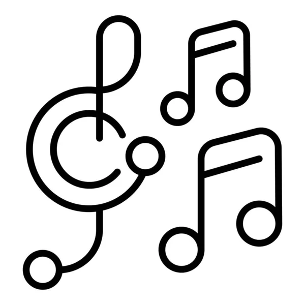Icono Música Contorno Vector Audio Muestreador Electrónico — Archivo Imágenes Vectoriales