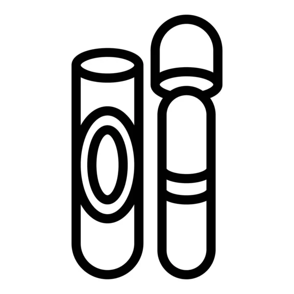 Kubánský Vektor Obrysu Doutníkové Ikony Cigaretový Tabák Vape Pipe — Stockový vektor