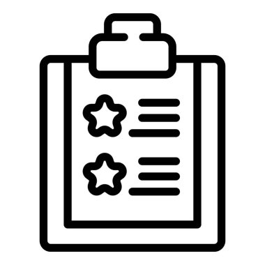 Pano simgesi ana hatları vektörü. Yetenek seviyesi. Gol kariyeri