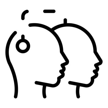 Bütünlük simgesi ana hat vektörü. Ana görev. Güven vizyonu